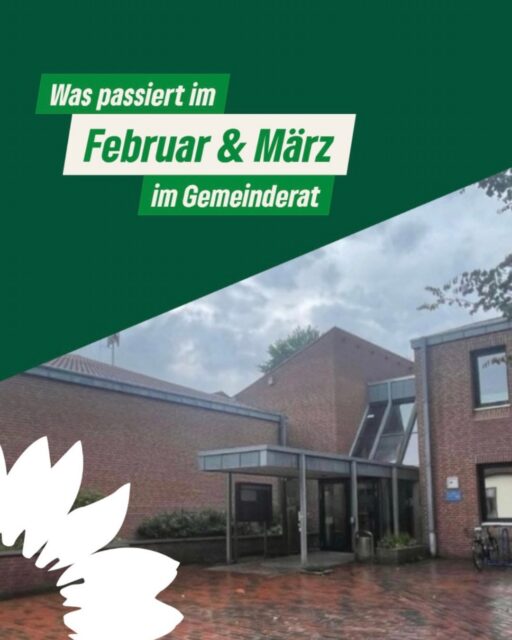 Falls du dich auch schon gefragt hast was im Februar und März im Gemeinderat passiert. Hier die kurz Infos über Ausschuss- und Gemeinderatssitzung.
Ausführlicher Infos und die Tagesordnung findet ihr auf der Webseite der Gemeinde. 

#ortsverbandlilienthal

#lilienthal #gemeinderat #grüne