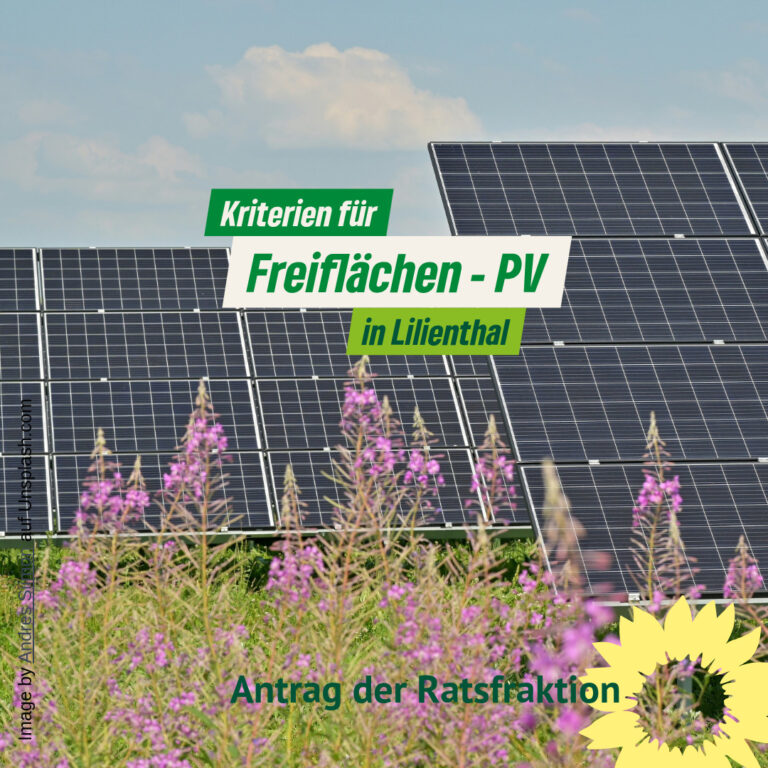 Kriterien für Freiflächen – PV in Lilienthal