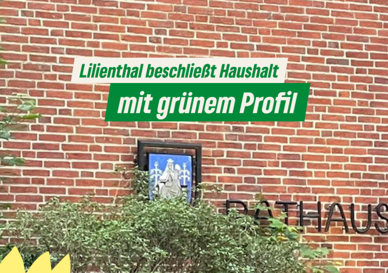 Lilienthal beschließt Haushalt mit grünem Profil!