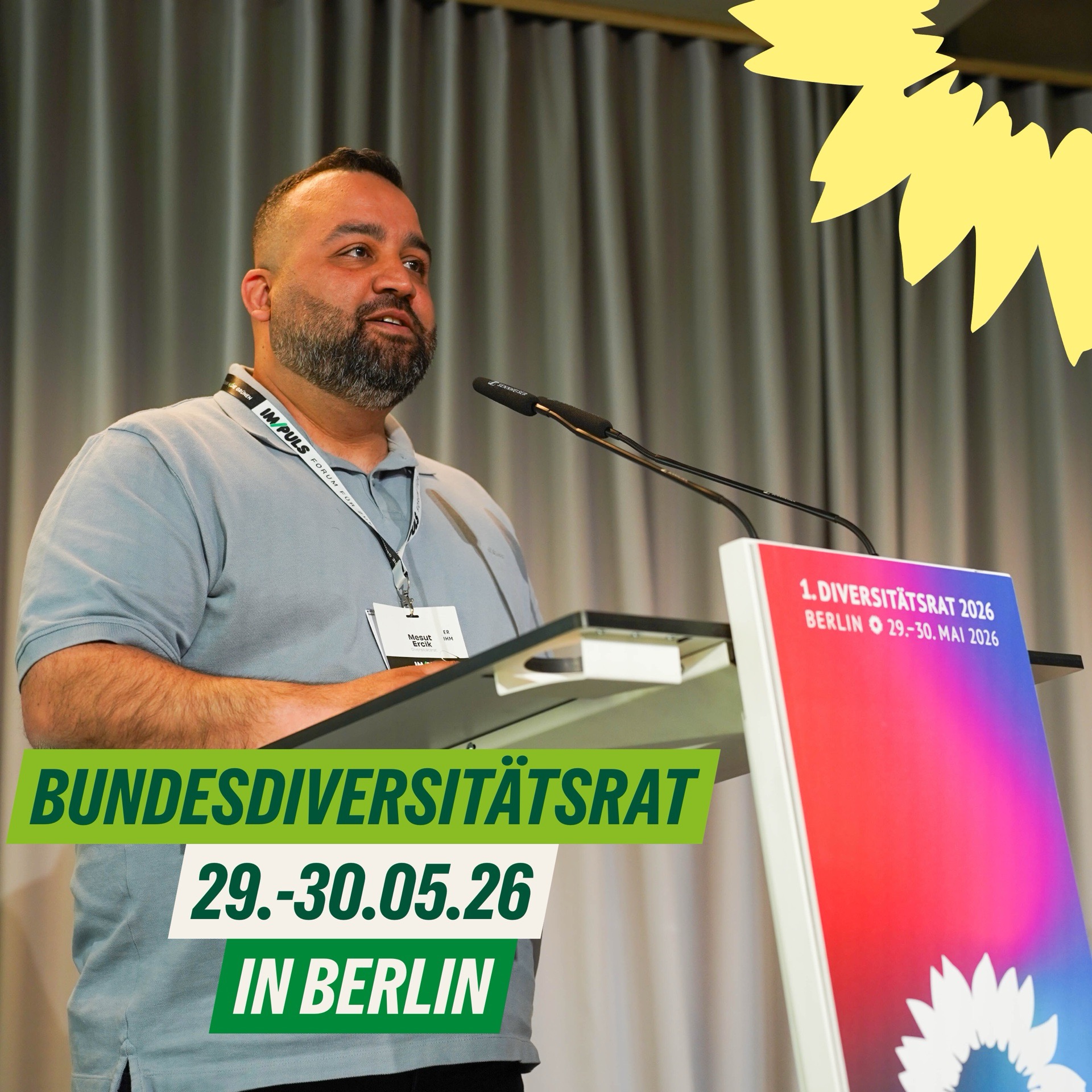 Mesut Ercik beim Bundesdiversitätsrat in Berlin